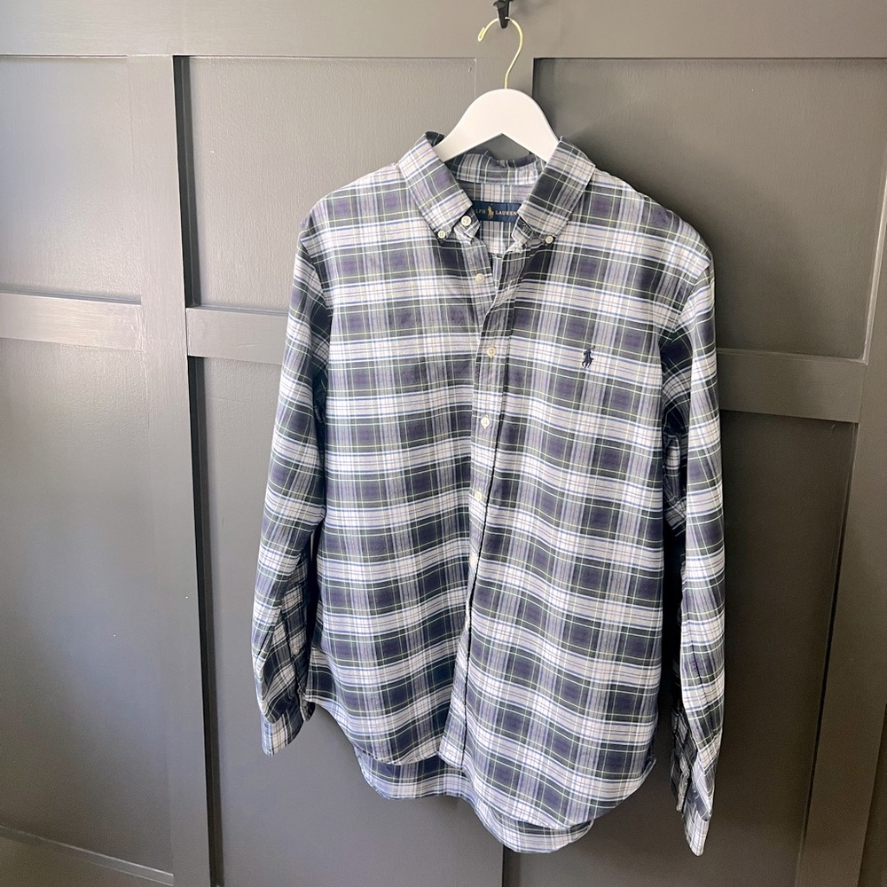 RL men’s plaid button down
